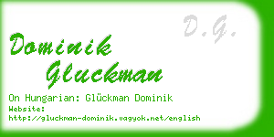 dominik gluckman business card